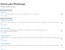 Tablet Screenshot of efeitos-para-photoscape.blogspot.com
