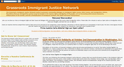 Desktop Screenshot of grassrootsimmigrantjusticenetwork.blogspot.com