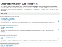 Tablet Screenshot of grassrootsimmigrantjusticenetwork.blogspot.com