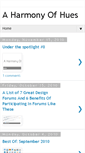 Mobile Screenshot of aharmonyofhues.blogspot.com