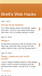 Mobile Screenshot of brettswebhacks.blogspot.com