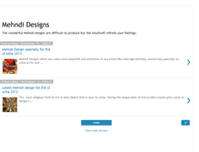 Tablet Screenshot of mehndidesignstips.blogspot.com