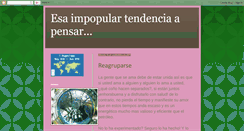 Desktop Screenshot of esaimpopulartendenciapensar.blogspot.com