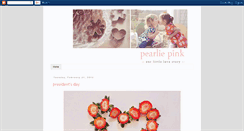 Desktop Screenshot of pearliepink.blogspot.com