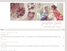 Tablet Screenshot of pearliepink.blogspot.com