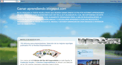 Desktop Screenshot of ganar-aprendiendo.blogspot.com