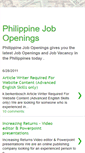 Mobile Screenshot of online-jobs-philippines.blogspot.com