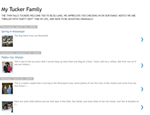 Tablet Screenshot of mytuckerfamily.blogspot.com