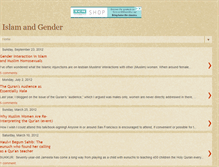 Tablet Screenshot of islam-and-gender.blogspot.com