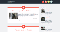 Desktop Screenshot of cherry-rambles.blogspot.com