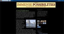 Desktop Screenshot of immensepossibilities.blogspot.com
