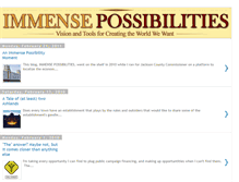 Tablet Screenshot of immensepossibilities.blogspot.com