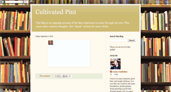 Desktop Screenshot of cultivatedpint.blogspot.com