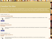 Tablet Screenshot of canadiantaxman.blogspot.com