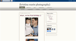 Desktop Screenshot of kristinamariephotography.blogspot.com