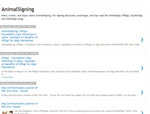 Tablet Screenshot of animalsigning.blogspot.com