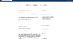 Desktop Screenshot of freecastingcalls.blogspot.com