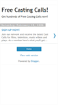 Mobile Screenshot of freecastingcalls.blogspot.com