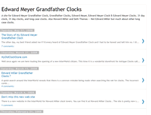 Tablet Screenshot of edwardmeyergrandfatherclock.blogspot.com