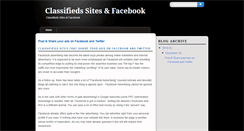 Desktop Screenshot of classifiedssitesfacebook.blogspot.com