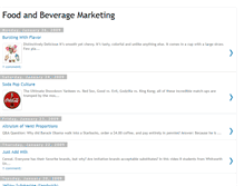 Tablet Screenshot of foodandbeveragemarketingblog.blogspot.com