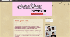 Desktop Screenshot of creativaenproceso.blogspot.com