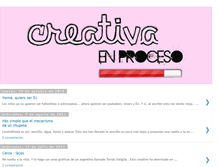 Tablet Screenshot of creativaenproceso.blogspot.com