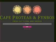 Tablet Screenshot of capefynbos.blogspot.com