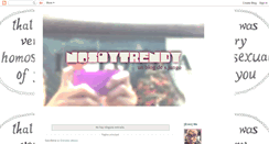 Desktop Screenshot of nosoytrendy.blogspot.com