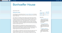 Desktop Screenshot of bonhoefferhouse.blogspot.com