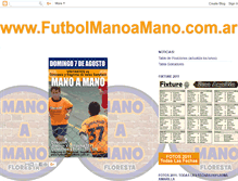 Tablet Screenshot of manoamanofutbol.blogspot.com