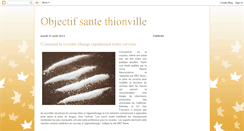 Desktop Screenshot of objectif-sante-thionville.blogspot.com