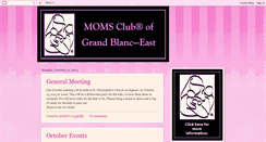 Desktop Screenshot of momsclubofgrandblanceast.blogspot.com