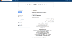 Desktop Screenshot of angellparkaddons.blogspot.com