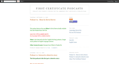 Desktop Screenshot of firstcertificate.blogspot.com