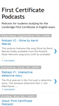 Mobile Screenshot of firstcertificate.blogspot.com