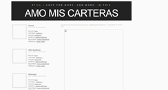 Desktop Screenshot of amomiscarteras.blogspot.com