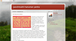 Desktop Screenshot of lordhanumanchalisa.blogspot.com