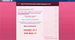 Desktop Screenshot of fairefortunesurlenet.blogspot.com