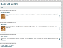Tablet Screenshot of blackcabdesigns.blogspot.com