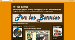 Desktop Screenshot of porlosbarriosrevista.blogspot.com