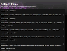 Tablet Screenshot of gritandoideias.blogspot.com