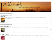 Tablet Screenshot of hubbeilahi.blogspot.com