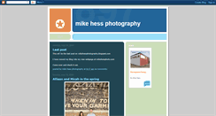 Desktop Screenshot of mikehessphotography.blogspot.com