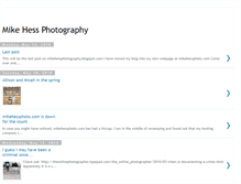 Tablet Screenshot of mikehessphotography.blogspot.com