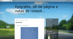 Desktop Screenshot of epigrafeepe-de-pagina.blogspot.com