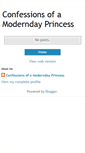 Mobile Screenshot of confessionsofamoderndayprincess.blogspot.com