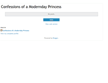 Tablet Screenshot of confessionsofamoderndayprincess.blogspot.com