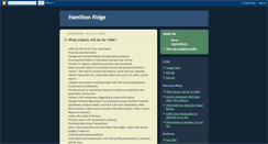 Desktop Screenshot of hamiltonridge.blogspot.com