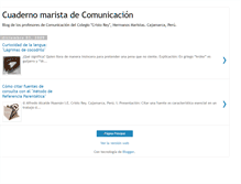 Tablet Screenshot of cuadernomarista.blogspot.com